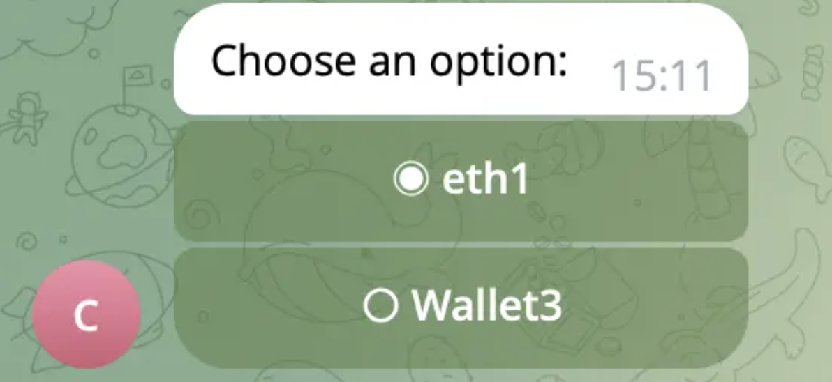 Telegram Bot Screenshot