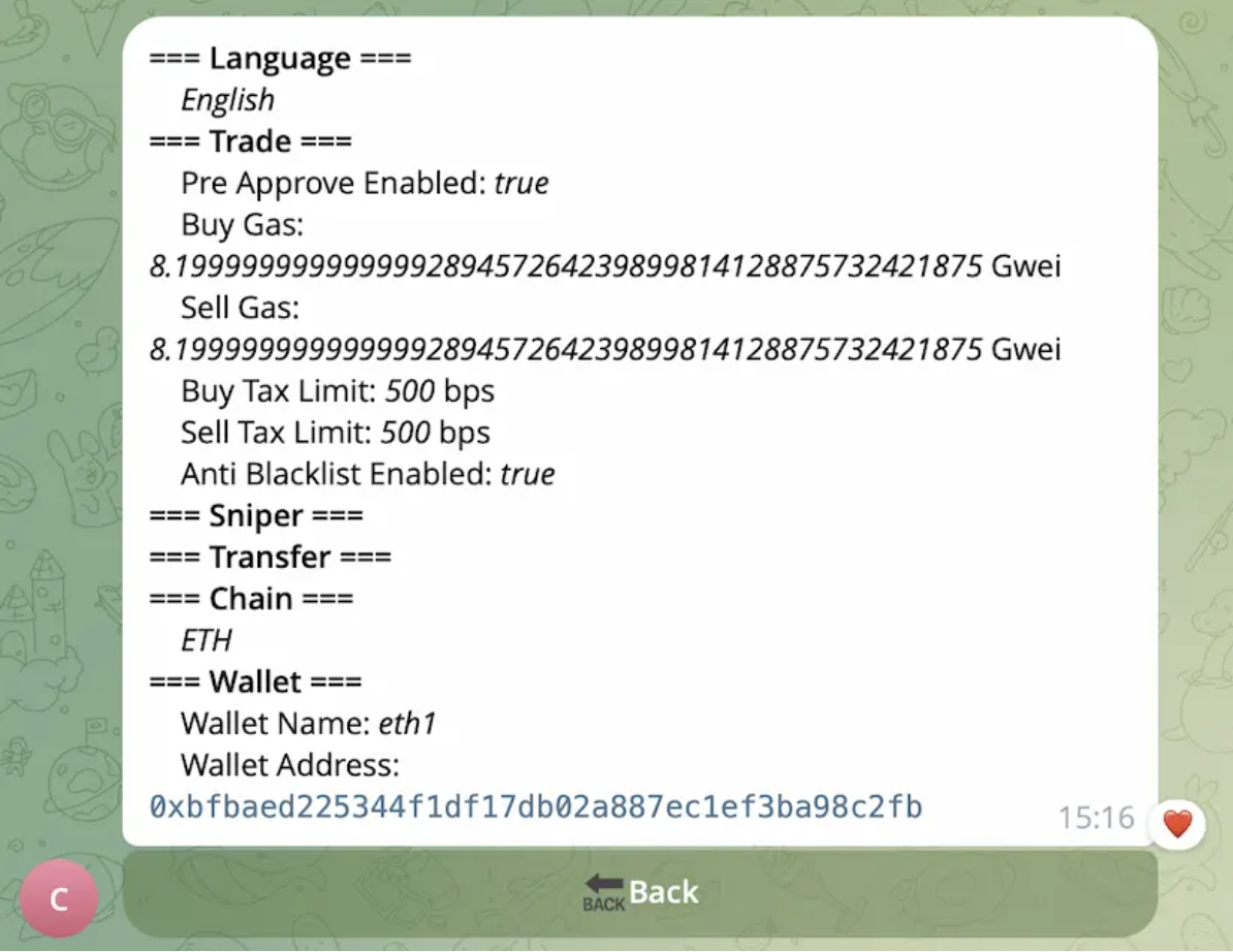 Telegram Bot Screenshot